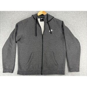 Nike Mens Medium Gray Full Zip Hoodie Fleece Lined‎ Sweatshirt Jacket Athleisure